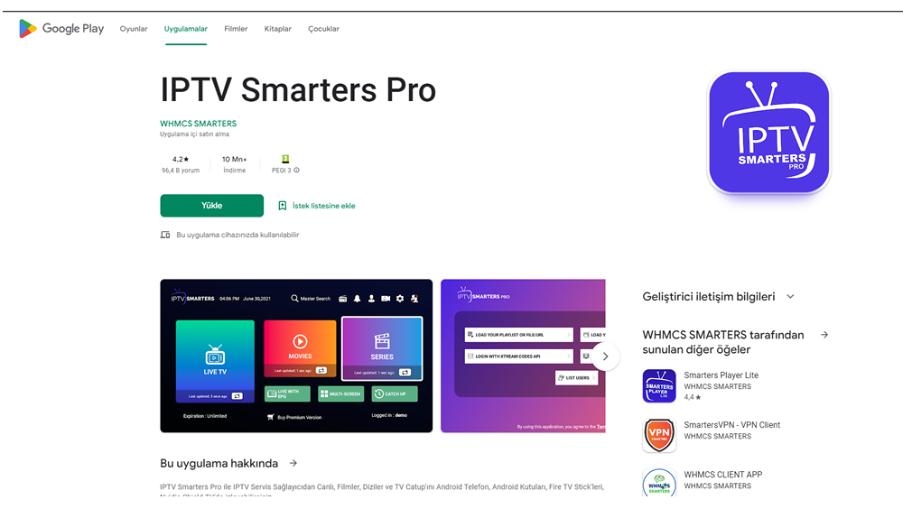 IPTV Smarters Pro quraşdırılması addım 1