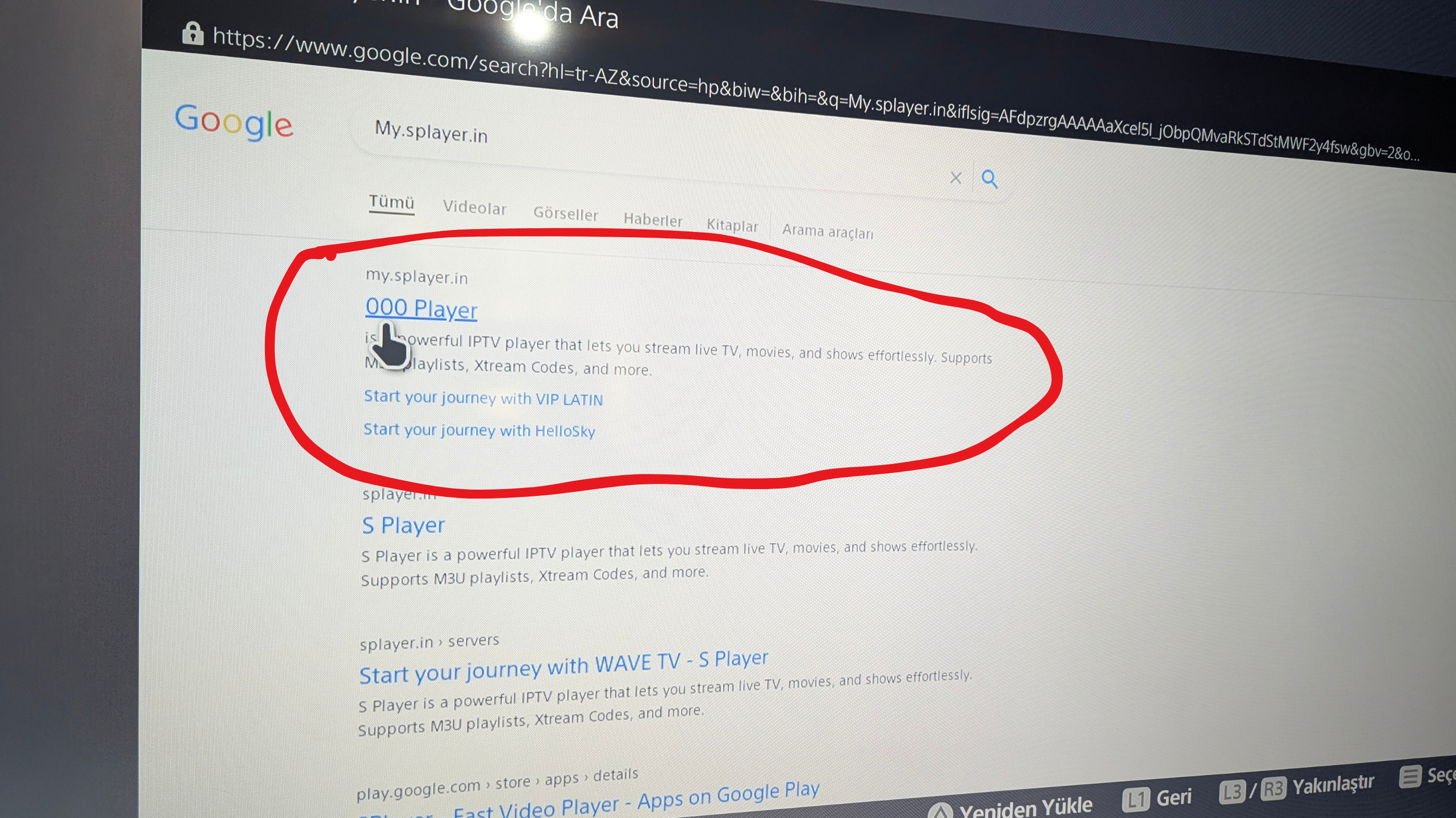 Browser Step 1